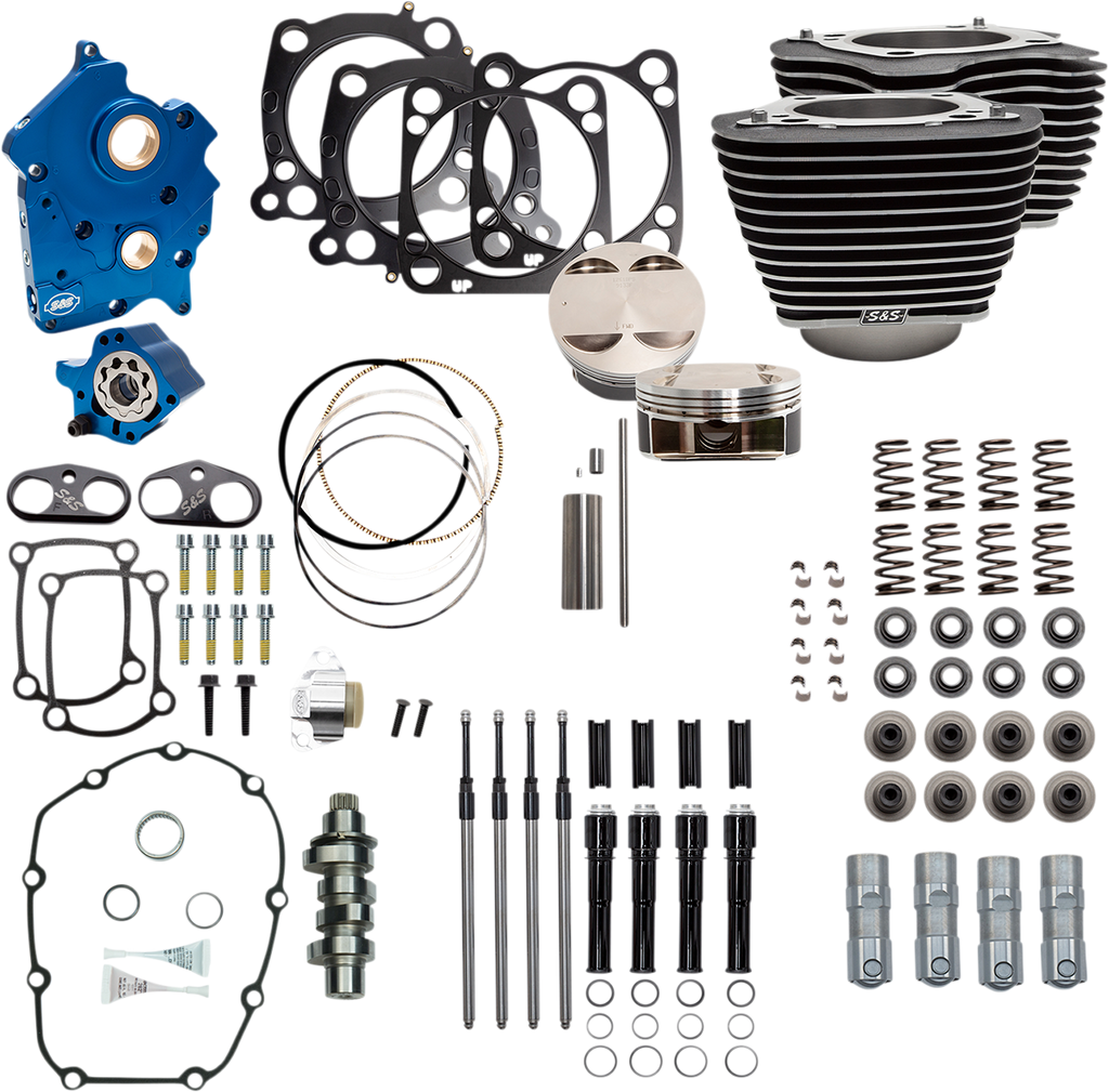 S&S CYCLE 124" Power Package Engine Performance Kit - Chain Drive 310-1054B