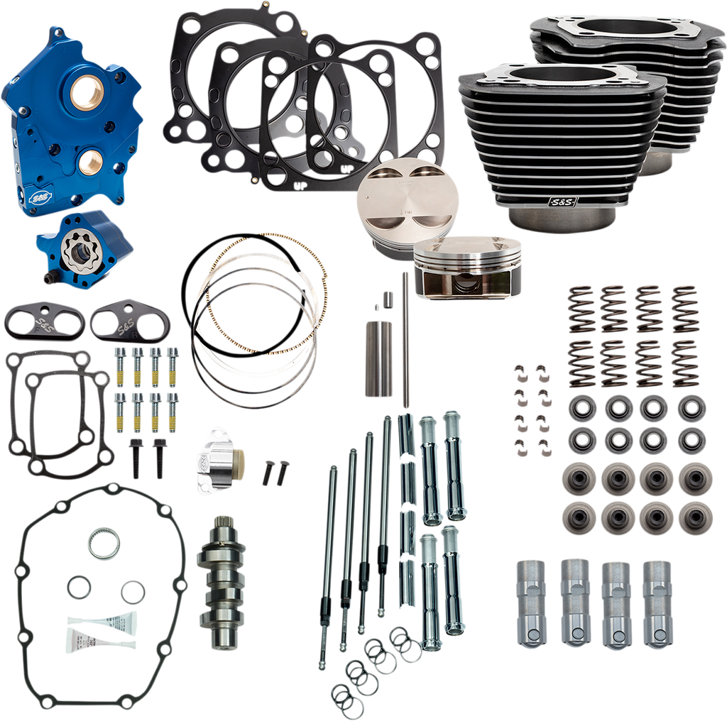 S&S CYCLE 128" Power Package Engine Performance Kit - Chain Drive 310-1107B