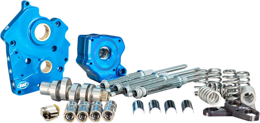 S&S CYCLE Cam Chest Kit with Plate - Chain Drive - Water Cooled - 550 Cam - Chrome Pushrods - M8 310-1080B