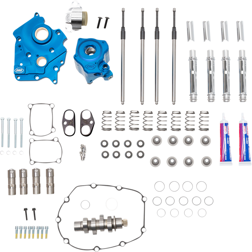 S&S CYCLE Cam Chest Kit with Plate - Chain Drive - Water Cooled - 540 Cam - Chrome Pushrods - M8 310-1116A