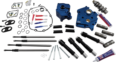 S&S CYCLE Cam Chest Kit with Plate - Chain Drive - Water Cooled - 465 Cam - Black Pushrods - M8 310-1007B