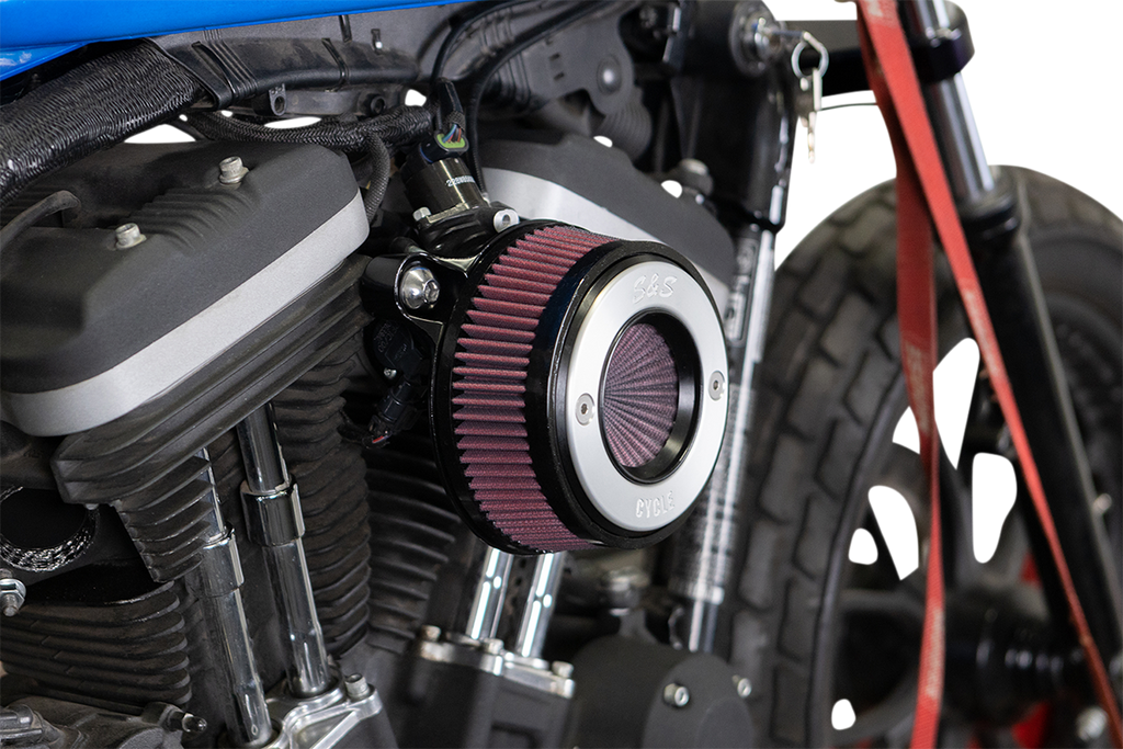 S&S CYCLE Air Stinger Air Cleaner Kit - Chrome Ring 170-0724A