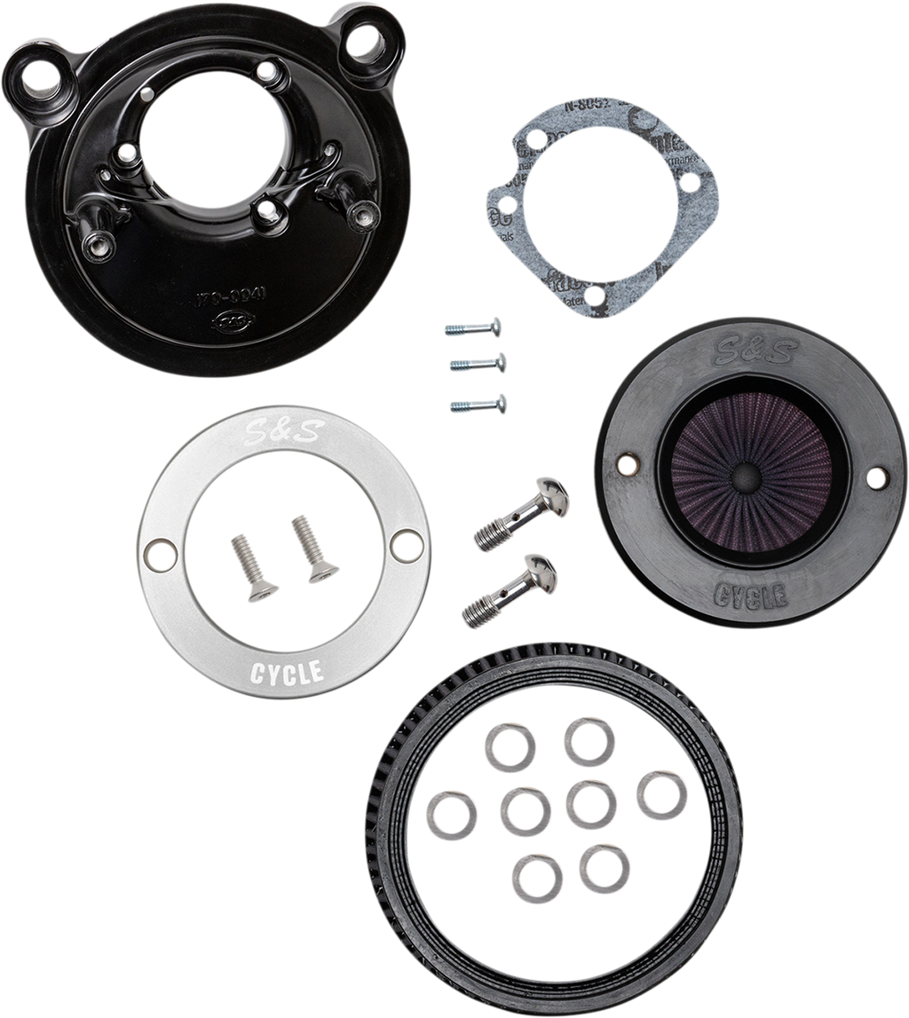 S&S CYCLE Air Stinger Air Cleaner Kit - Chrome Ring 170-0724A