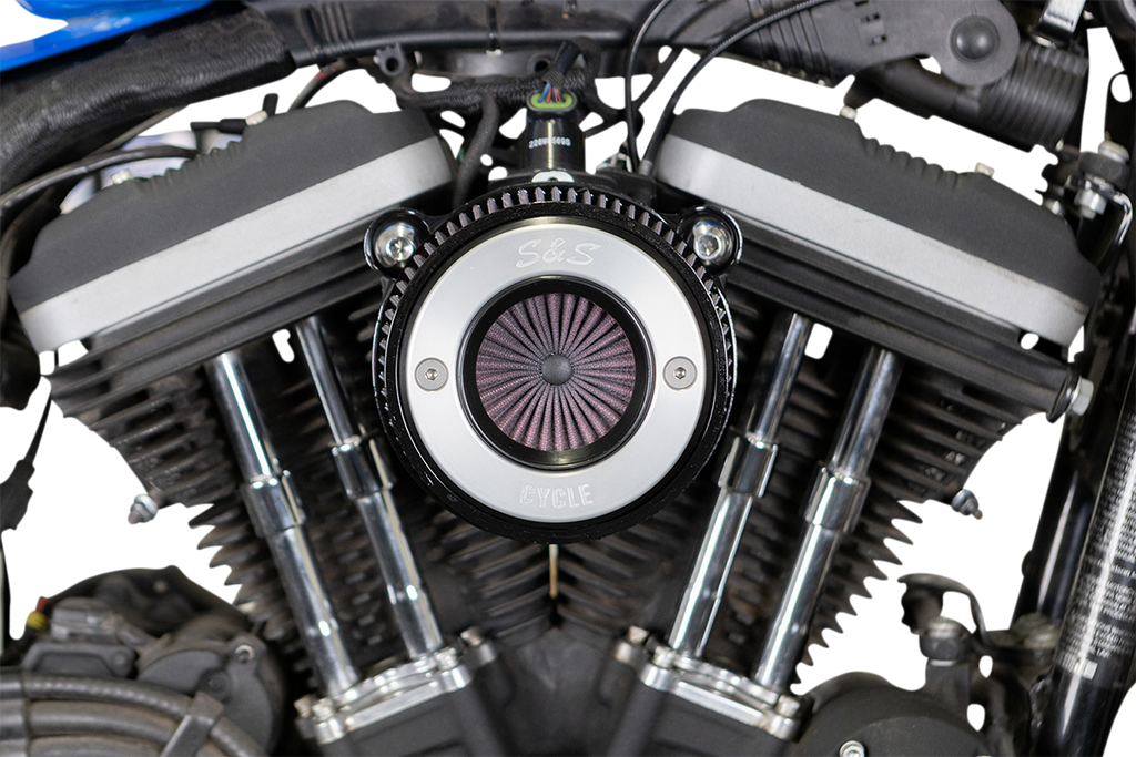 S&S CYCLE Air Stinger Air Cleaner Kit - Chrome Ring 170-0724A