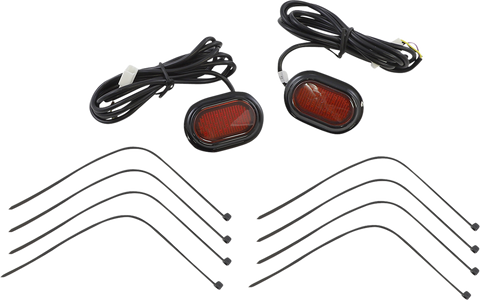 CUSTOM DYNAMICS Antenna Grommet Light - Red Lens - Black CD-PLUG-RB