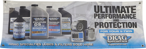 DRAG SPECIALTIES Drag Oil Banner - 4' x 18" DS OIL 3/21