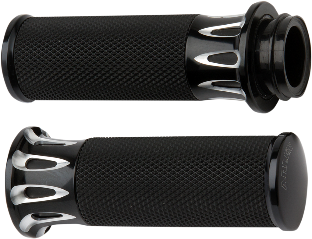 ARLEN NESS Grips - Deep Cut - Cable - Black 07-317