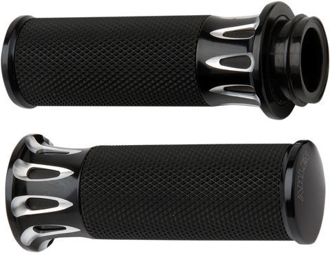 ARLEN NESS Grips - Deep Cut - Cable - Black 07-317