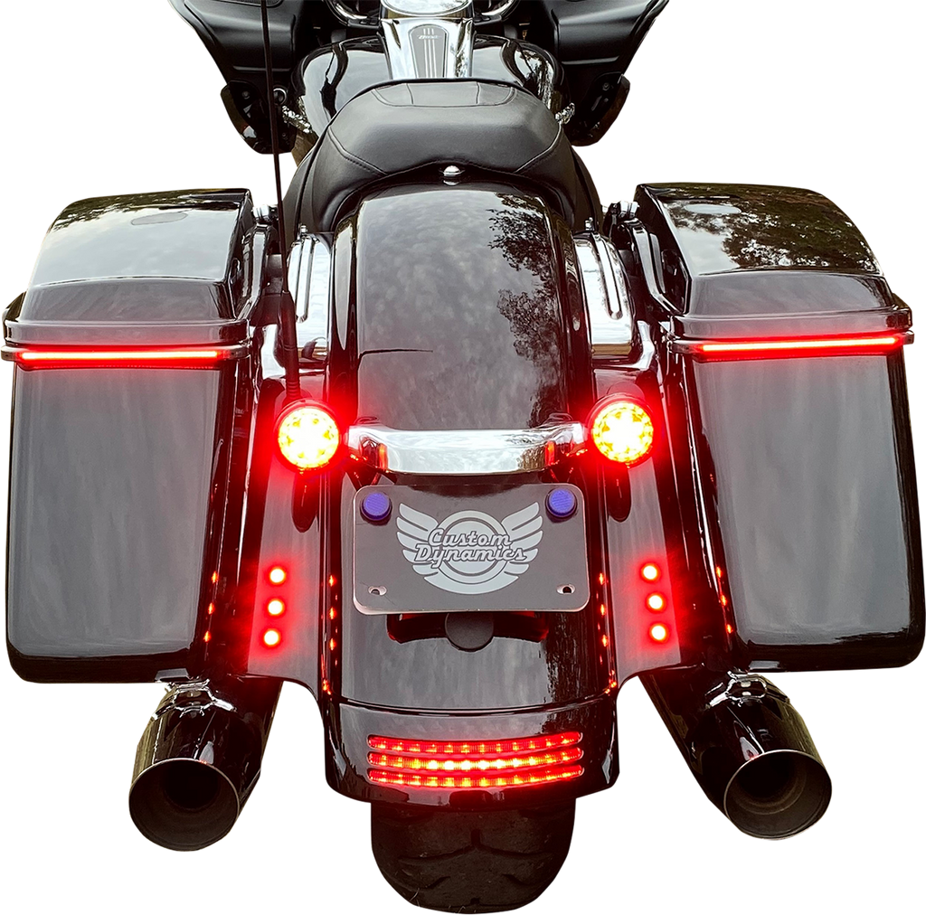 CUSTOM DYNAMICS LED Lights - Red - Black CD-BOLT-R2-B