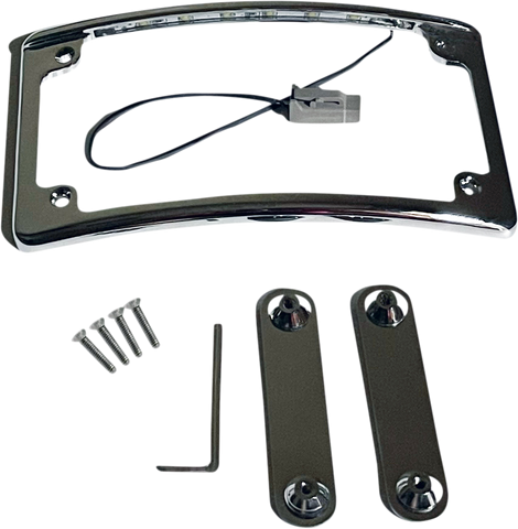 CUSTOM DYNAMICS LED License Plate Frame - CVO - Chrome LPF-RAD-CVO-C