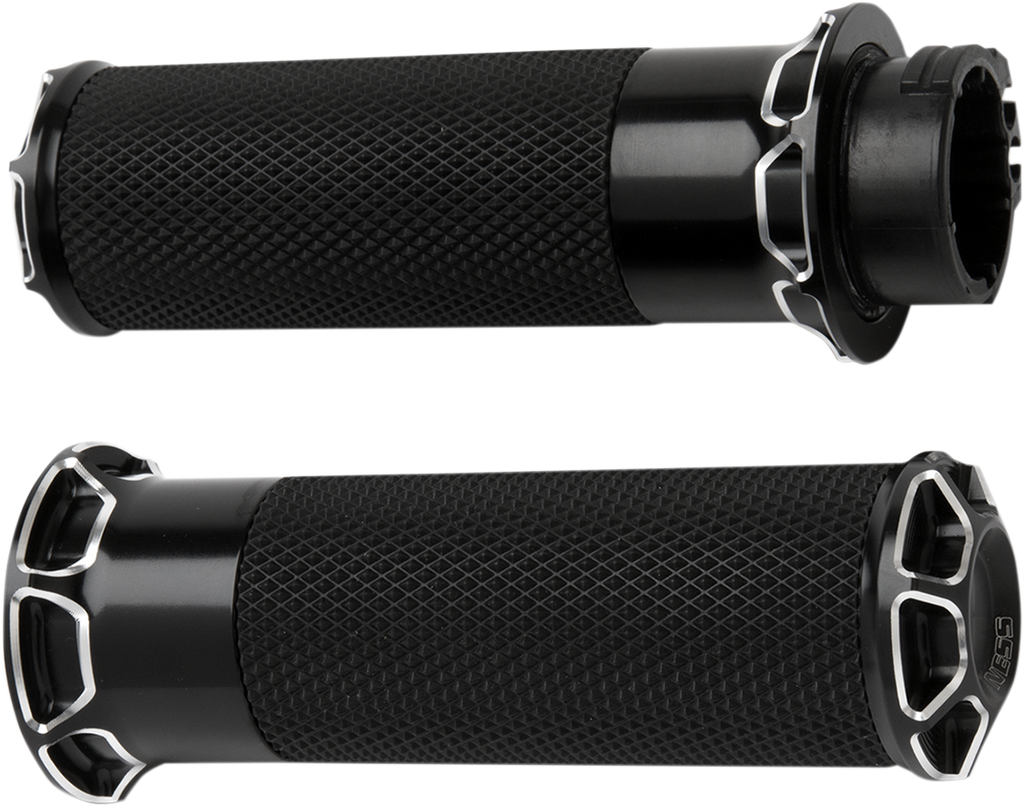 ARLEN NESS Grips - Beveled - TBW - Black 07-329