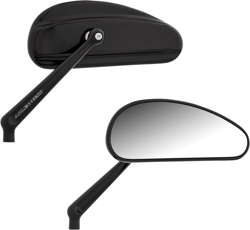 ARLEN NESS Mirrors - Downdraft - Side View - Elongated - Black 510-026