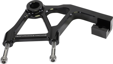 PERFORMANCE MACHINE (PM) Rear Radial Mount Caliper Bracket - Anodized Black 00231828AGNMAB