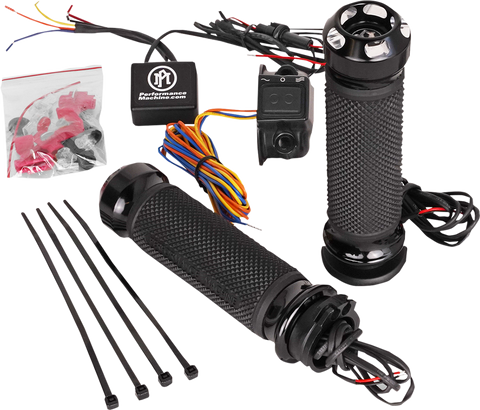 PERFORMANCE MACHINE (PM) Grips - Apex - Heated - Cable - Contrast Cut 0063-2092-BM