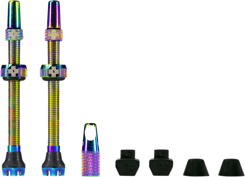 MUC-OFF USA Tubeless Valve Stems - Iridescent 20429