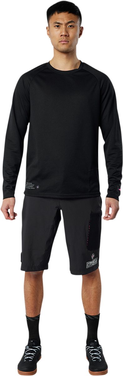 MUC-OFF USA Riders Long-Sleeve Jersey - Black - XL 20368