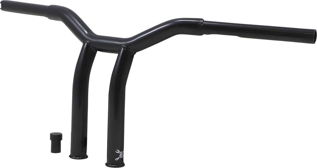 BURLY BRAND Handlebar - Dominator - Raked - 10" - Black B12-6051B