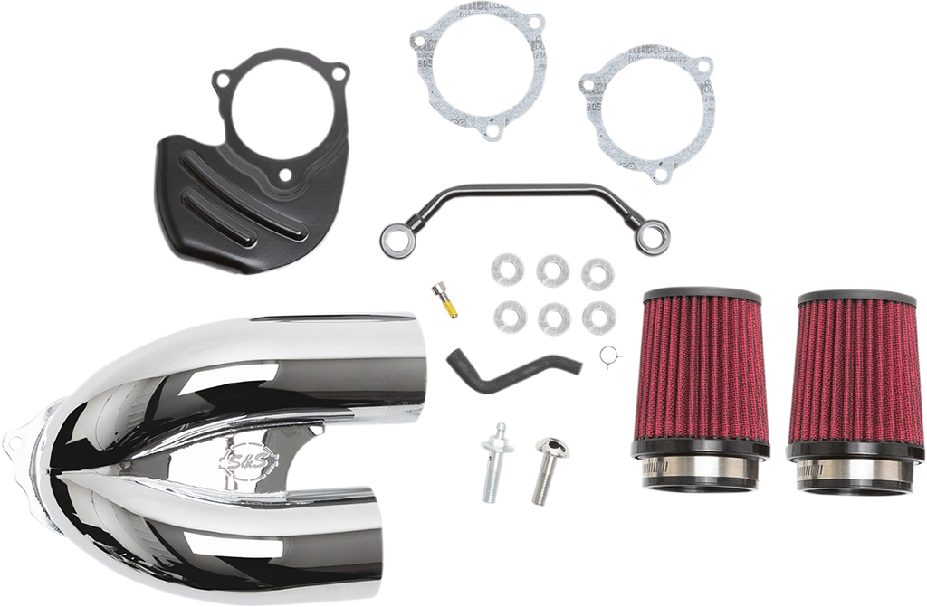 S&S CYCLE Tuned Induction Air Cleaner Kit - Chrome 170-0566A
