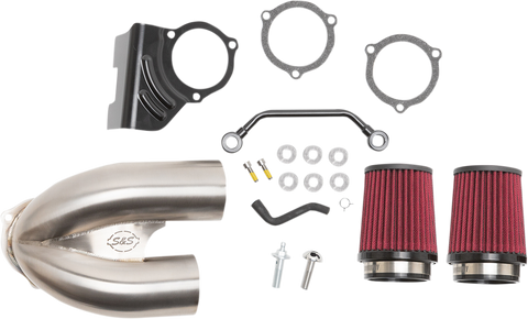 S&S CYCLE Tuned Induction Air Cleaner Kit - Stainless Steel 170-0635A