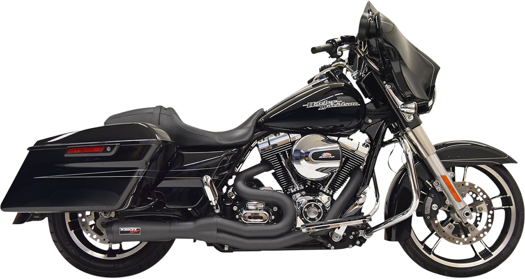 BASSANI XHAUST 2:1 Exhaust - Black 1F61B