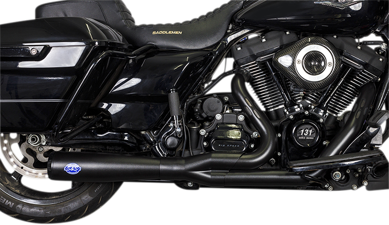 S&S CYCLE Diamondback 2-1 50 State Exhaust System - Guardian Black 550-1027A