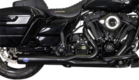 S&S CYCLE Diamondback 2-1 50 State Exhaust System - Guardian Black 550-1027A