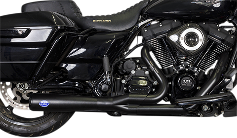 S&S CYCLE Diamondback 2-1 Race Only Exhaust System - Guardian Black 550-1028