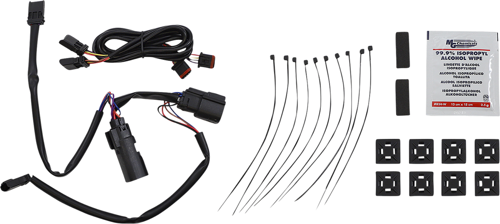 CUSTOM DYNAMICS Latch Light - Saddlebag - Dual Color - Red - Chrome CD-SBL-DC4-RC