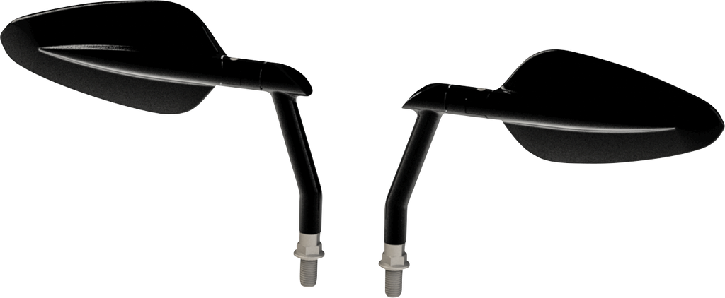 BURLY BRAND Mirrors - Radar - Side View - Oval - Black B16-1502B