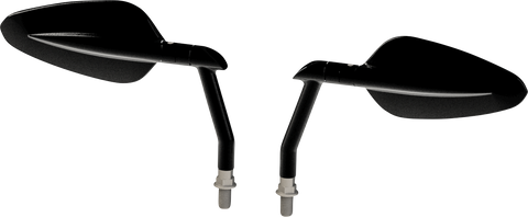 BURLY BRAND Mirrors - Radar - Side View - Oval - Black B16-1502B