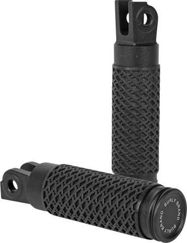 BURLY BRAND Slash Cut - Rider Footpegs - Black B13-1204B