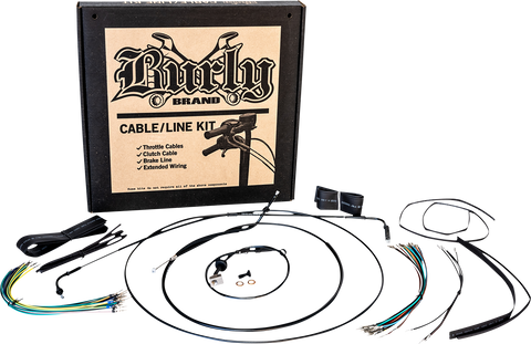 BURLY BRAND Control Kit - 12" Ape Hanger - Rebel B30-1307