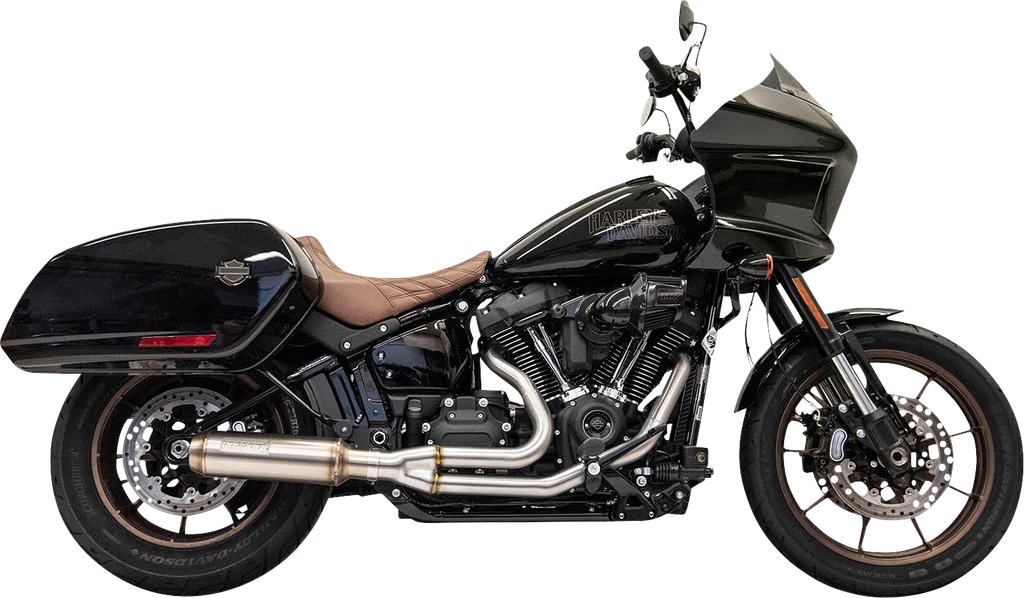 BASSANI XHAUST 2-into-1 Stainless Exhaust System with 4" Super Bike Muffler 1S78SS