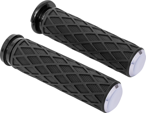ARLEN NESS Grips - Diamond - TBW - Chrome 500-008