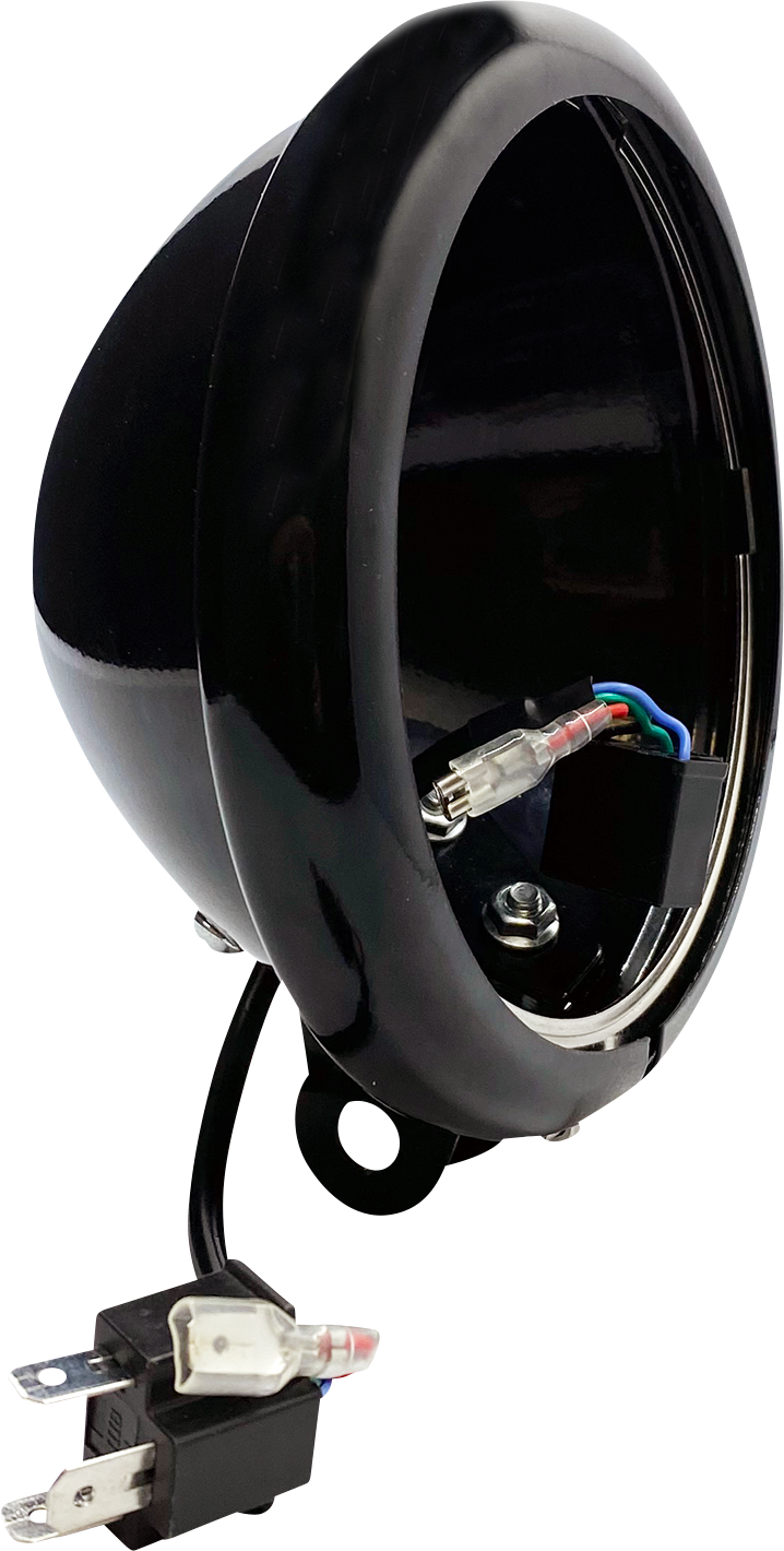 CUSTOM DYNAMICS Headlight Bucket - 5-3/4" - Black CD-18ST-BUCKET