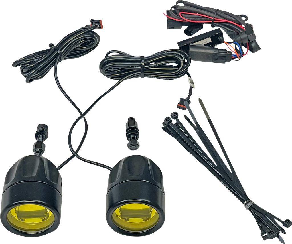 CUSTOM DYNAMICS Fog Light - Black - Yellow Lens PB-FOG-BCM-YB