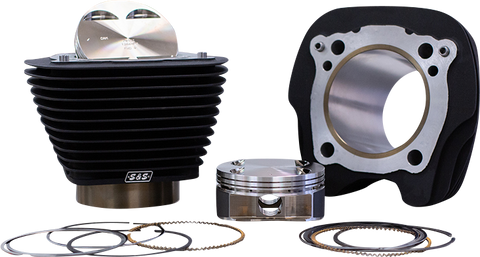 S&S CYCLE 129" Big Bore Cylinder Kit - Black - M8 910-0844