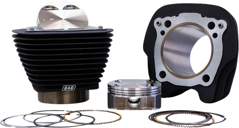S&S CYCLE 132" Big Bore Cylinder Kit - Black - M8 910-0846