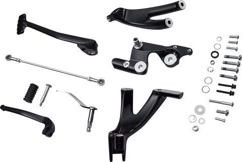 DRAG SPECIALTIES Forward Control Kit - Black - FL/FX D35-0224GB