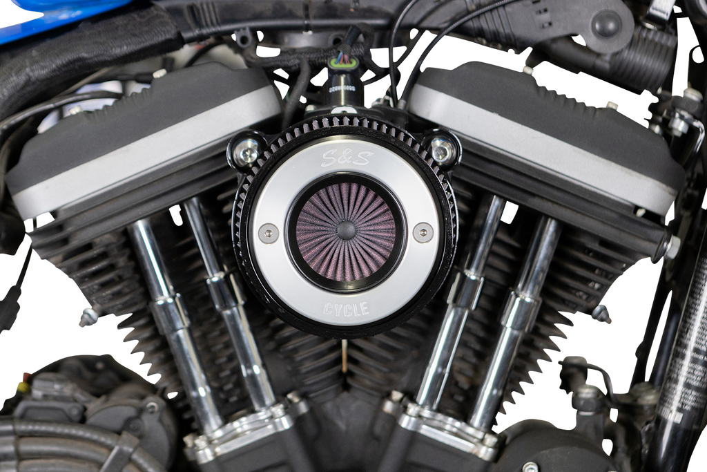 S&S CYCLE Air Stinger Stealth Air Cleaner Kit - Black Chrome Ring 170-0724A
