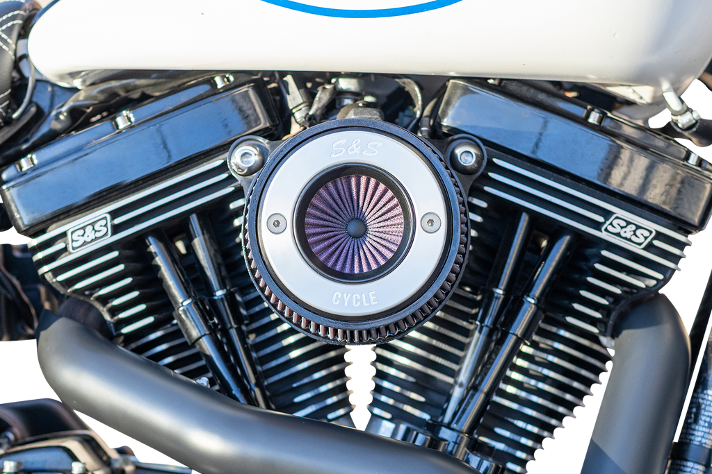 S&S CYCLE Air Stinger Stealth Air Cleaner Kit - Black Chrome Ring 170-0716A