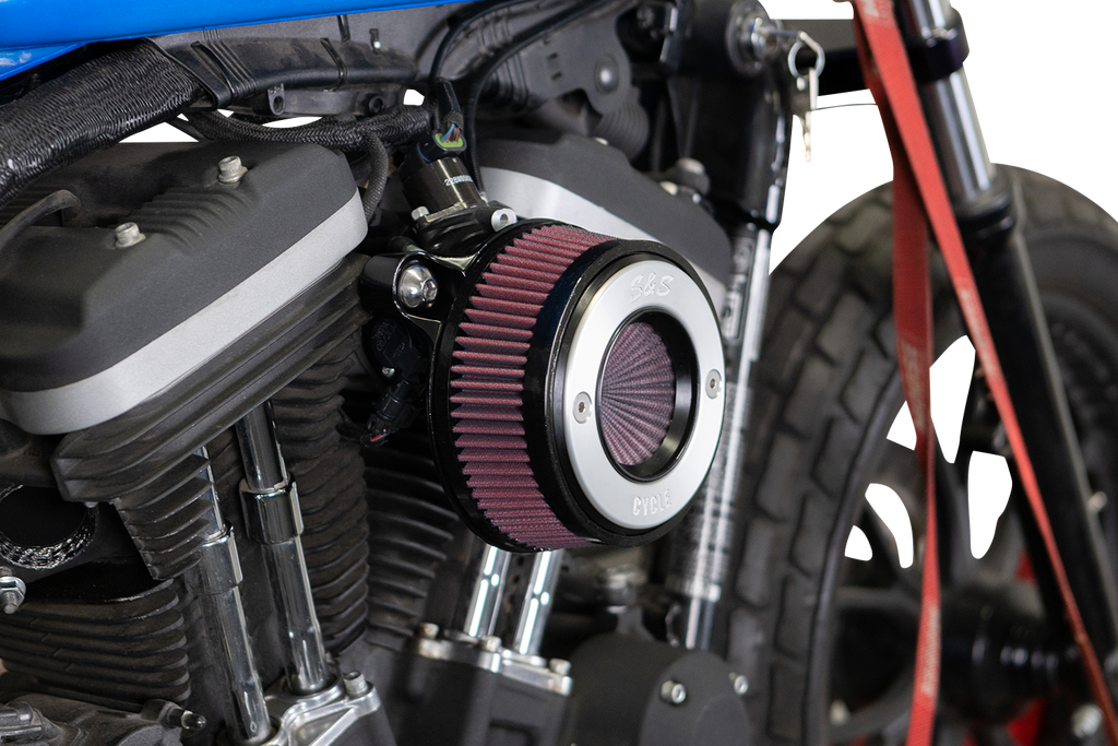 S&S CYCLE Air Stinger Stealth Air Cleaner Kit - Black Chrome Ring 170-0724A