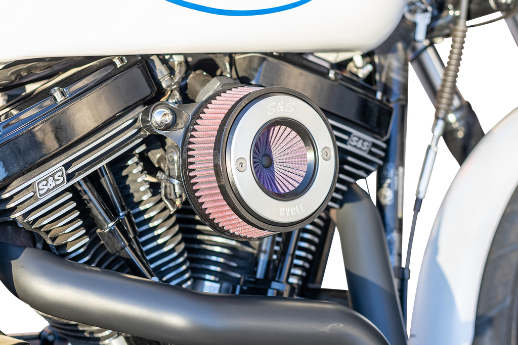 S&S CYCLE Air Stinger Stealth Air Cleaner Kit - Black Chrome Ring 170-0716A