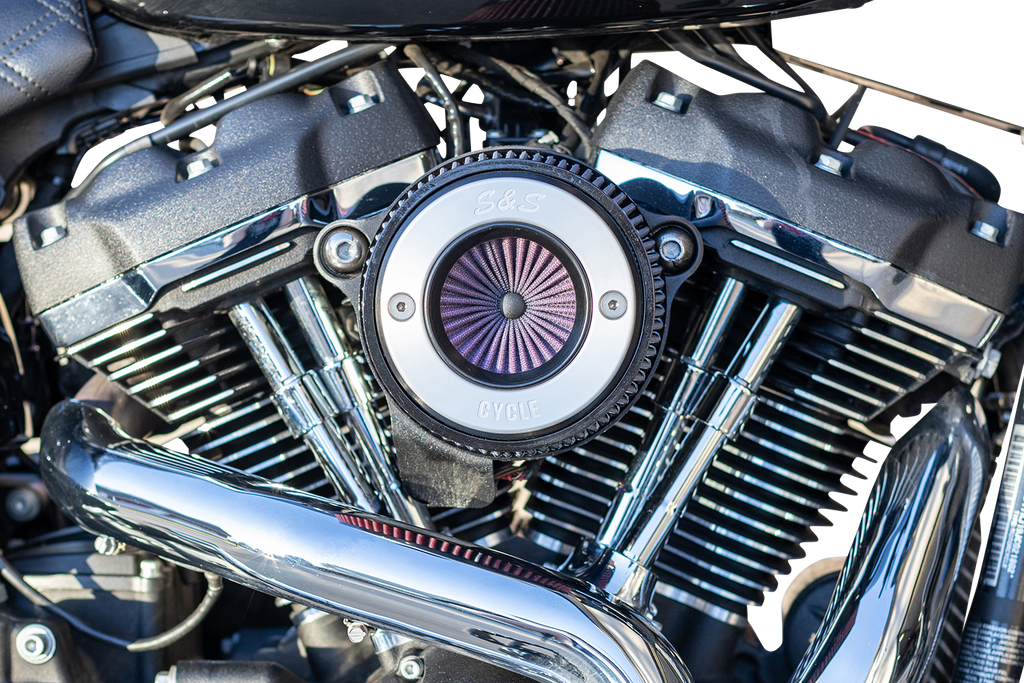 S&S CYCLE Air Stinger Stealth Air Cleaner Kit - Chrome Ring 170-0714A