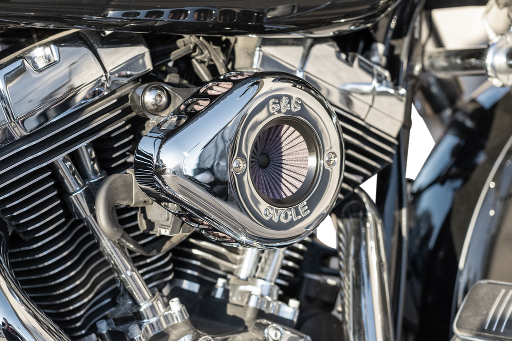 S&S CYCLE Air Stinger Stealth Air Cleaner Kit - Chrome 170-0719A