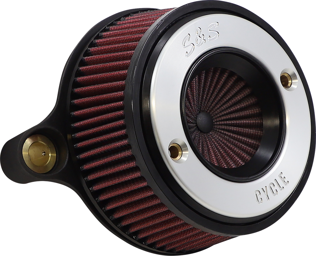 S&S CYCLE Air Stinger Stealth Air Cleaner Kit - Chrome Ring 170-0714A