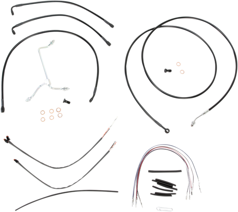 BURLY BRAND Control Kit - 15" Ape Hanger Handlebars B30-1114