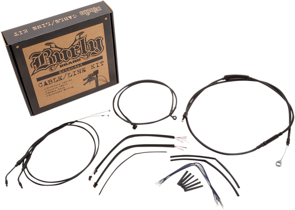 BURLY BRAND Control Kit - 16" Ape Hanger Handlebars B30-1108