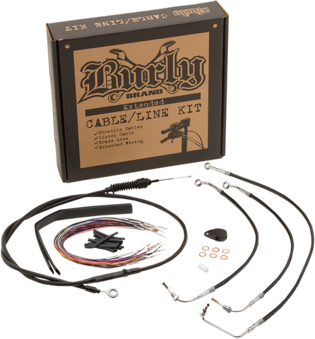 BURLY BRAND Control Kit - 13" Ape Hanger Handlebars B30-1113