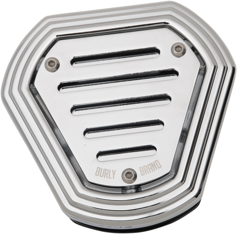 BURLY BRAND Hex Air Cleaner Kit - Chrome B09-0011C